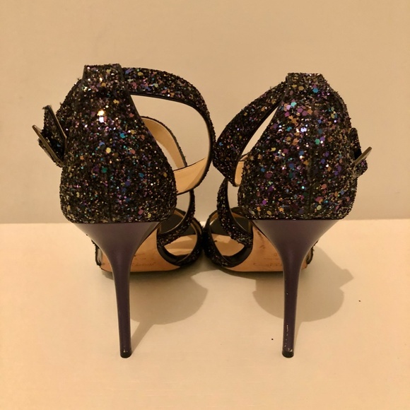 Jimmy Choo Lottie Glitter Sandals - Picture 4 of 5